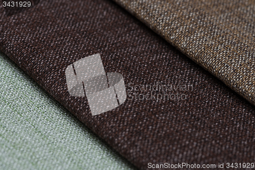 Image of Multi color fabric texture samples