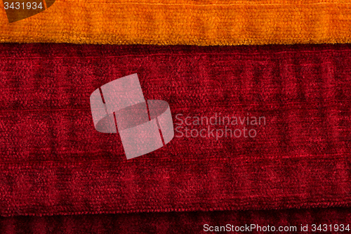 Image of Multi color fabric texture samples