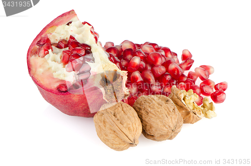 Image of Ripe pomegranate fruit