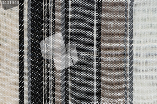 Image of Multi color fabric texture samples