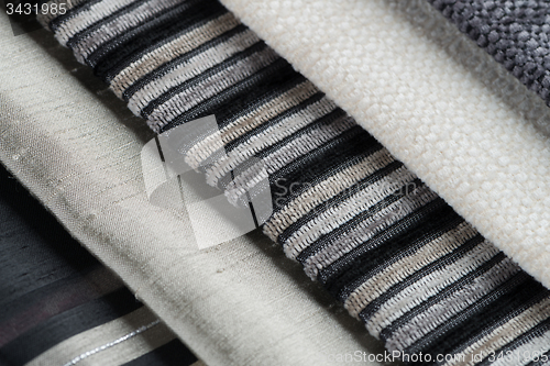 Image of Multi color fabric texture samples