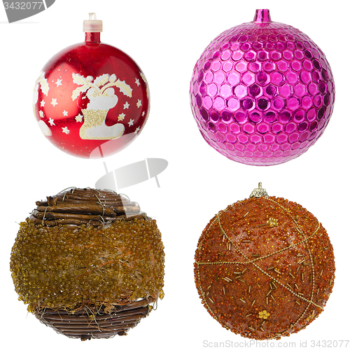 Image of Christmas ball decorations