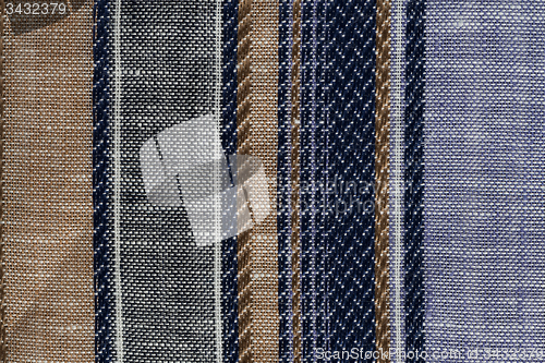 Image of Multi color fabric texture samples