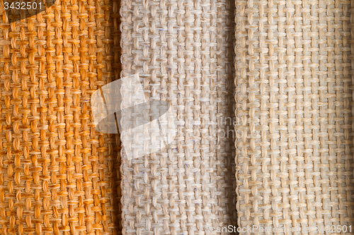 Image of Multi color fabric texture samples