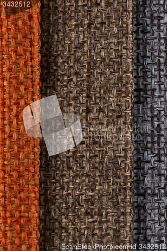 Image of Multi color fabric texture samples
