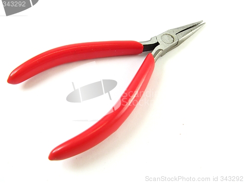 Image of red pliers