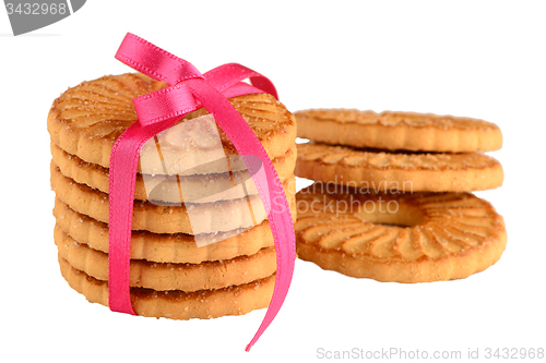 Image of Festive wrapped rings biscuits