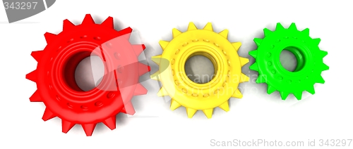 Image of colored gears