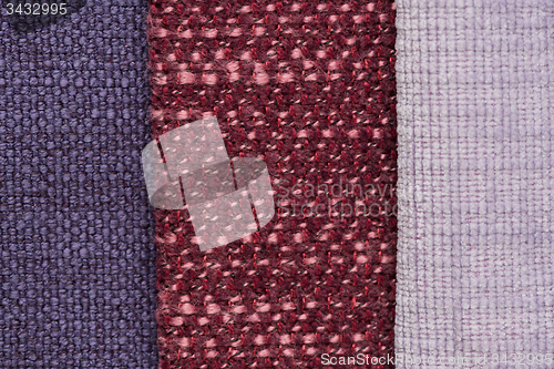 Image of Multi color fabric texture samples
