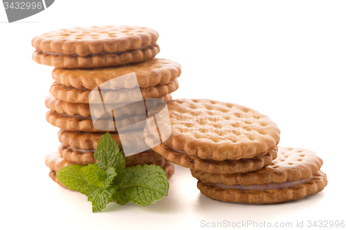 Image of Sandwich biscuits with vanilla filling