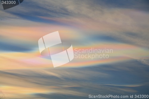Image of Mother of Pearl clouds near Drammen