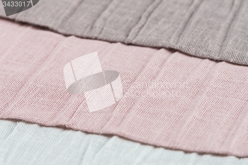 Image of Multi color fabric texture samples