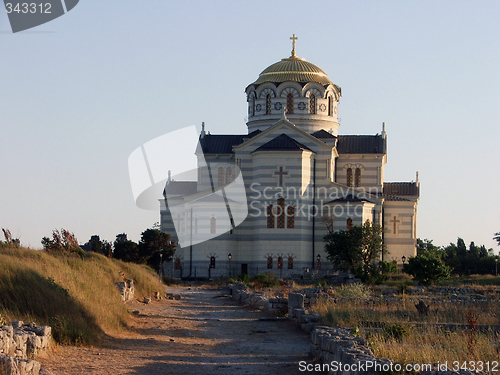 Image of St.Vladimir Temple. Khersones