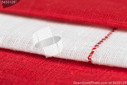 Image of Red fabric