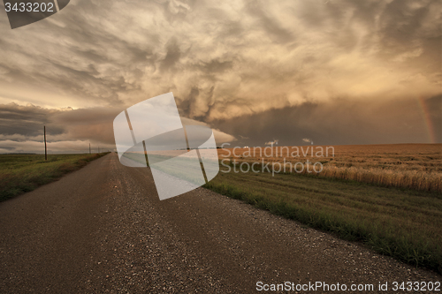 Image of Storm Clouds Prairie Sky