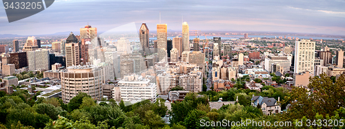 Image of Panoramic Photo Montreal city