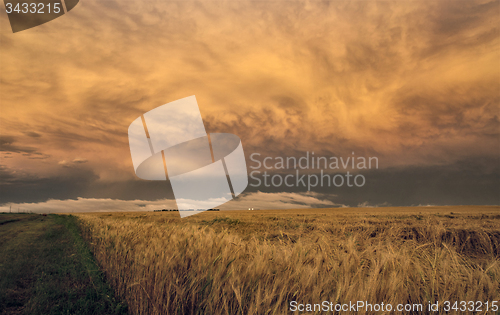 Image of Storm Clouds Prairie Sky