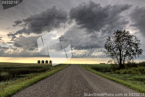 Image of Storm Clouds Prairie Sky