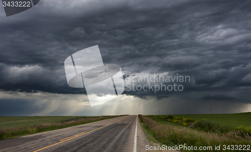 Image of Storm Clouds Prairie Sky