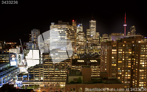 Image of Toronto Skyline from rooftop