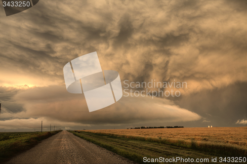 Image of Storm Clouds Prairie Sky