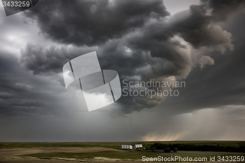 Image of Storm Clouds Prairie Sky