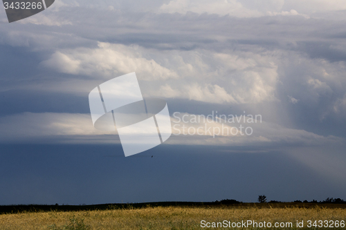 Image of Storm Clouds Prairie Sky