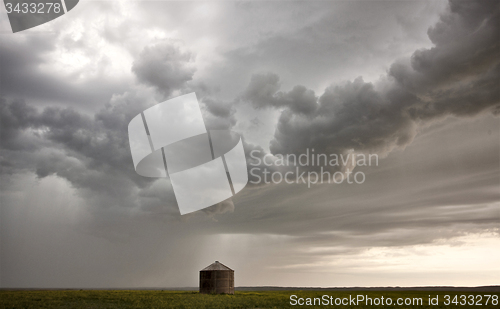 Image of Storm Clouds Prairie Sky