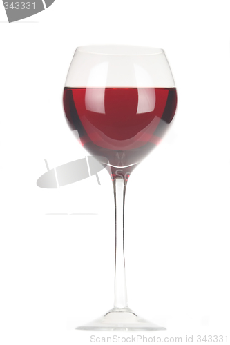 Image of goblet with red wine