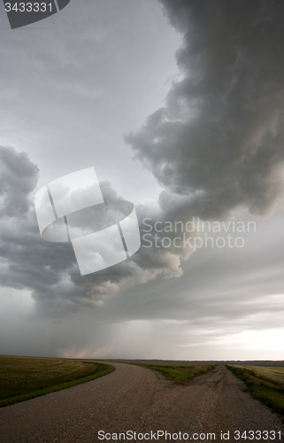 Image of Storm Clouds Prairie Sky