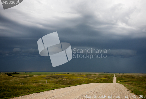 Image of Storm Clouds Prairie Sky