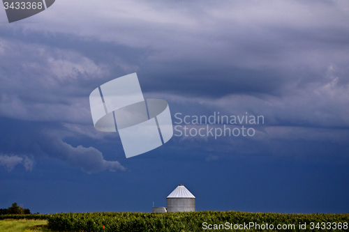 Image of Storm Clouds Prairie Sky