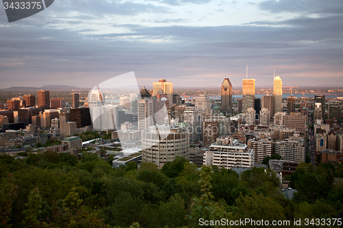 Image of Panoramic Photo Montreal city