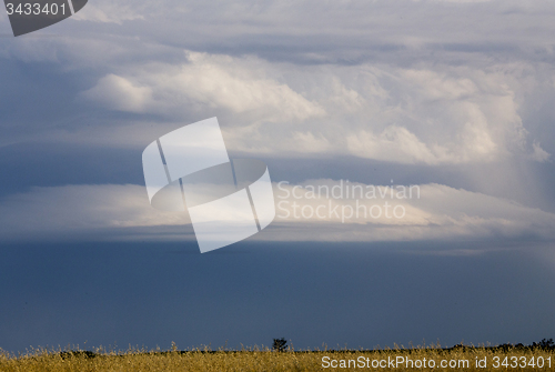 Image of Storm Clouds Prairie Sky