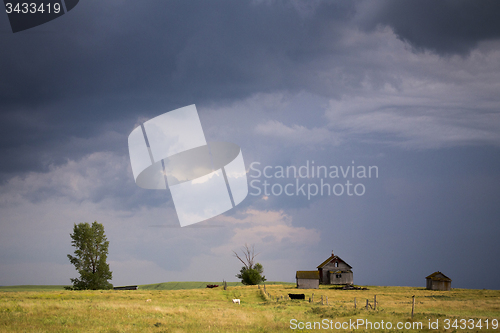 Image of Storm Clouds Prairie Sky