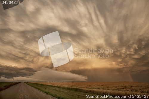 Image of Storm Clouds Prairie Sky