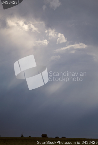 Image of Storm Clouds Prairie Sky