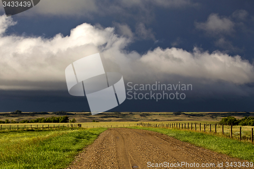 Image of Storm Clouds Prairie Sky