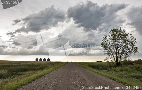 Image of Storm Clouds Prairie Sky