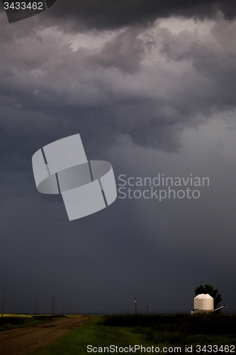 Image of Storm Clouds Prairie Sky