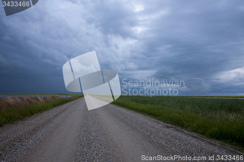 Image of Storm Clouds Prairie Sky