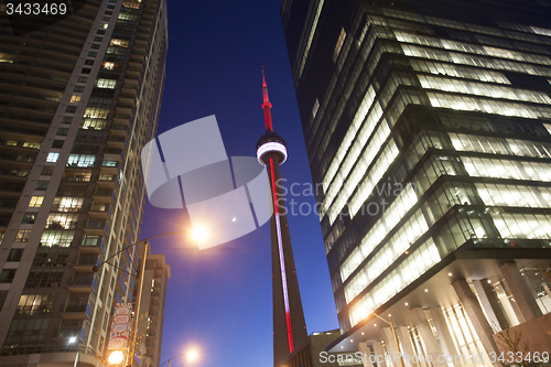 Image of Night Photo Toronto City