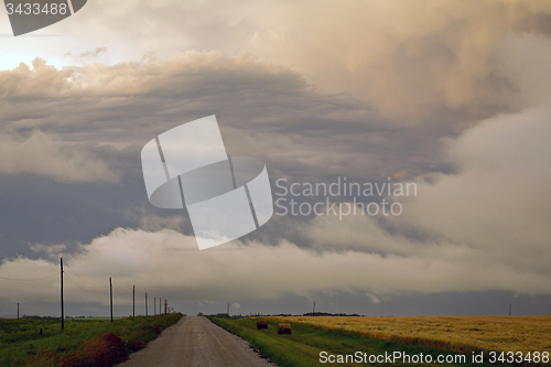 Image of Storm Clouds Prairie Sky