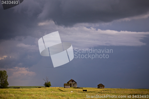 Image of Storm Clouds Prairie Sky