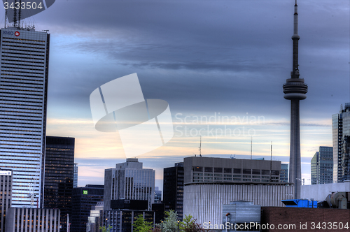 Image of Toronto Skyline from rooftop