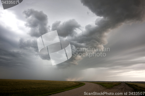 Image of Storm Clouds Prairie Sky