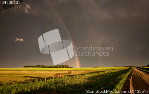 Image of Storm Clouds Prairie Sky