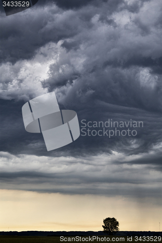 Image of Storm Clouds Prairie Sky