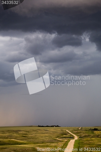 Image of Storm Clouds Prairie Sky