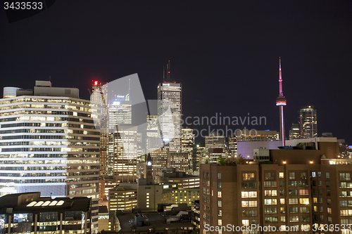 Image of Toronto Skyline from rooftop